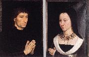 MEMLING, Hans Tommaso Portinari and his Wife wh Norge oil painting reproduction